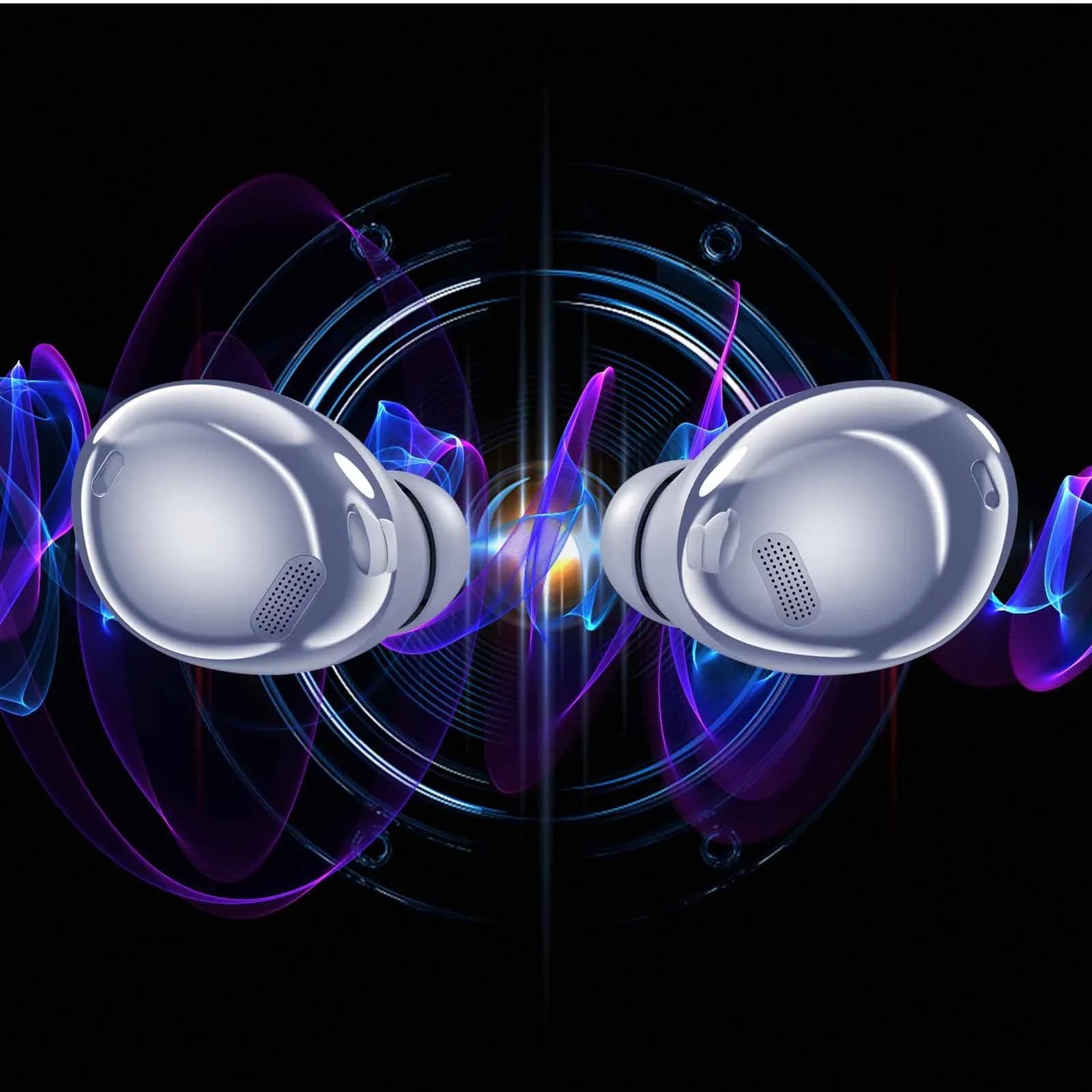 UrbanX Street Buds Pro True Bluetooth Wireless Earbuds For  Desire 728 Ultra With Active Noise Cancelling (Wireless Charging Case Included) Purple