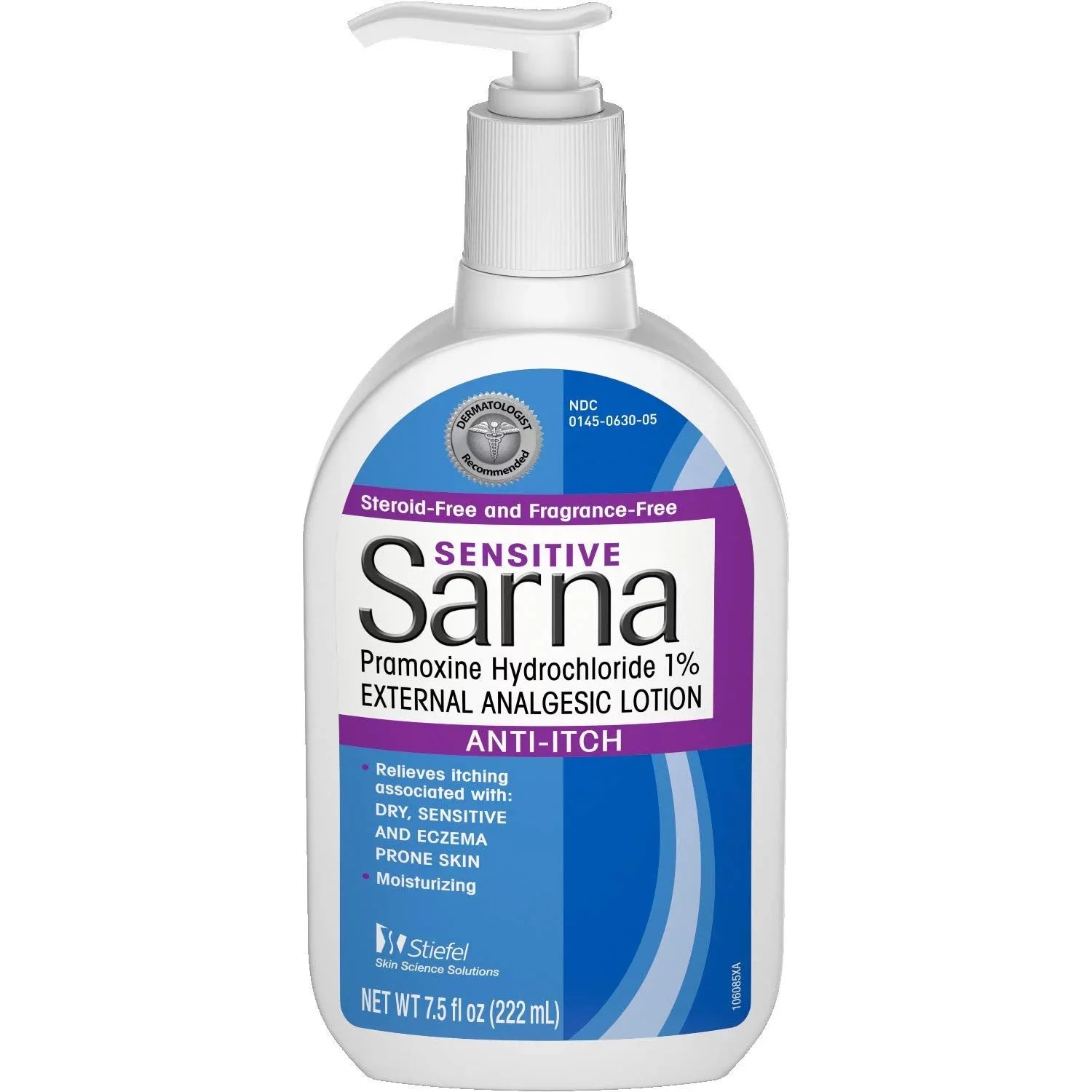 Sarna Lotion Anti-Itch Sensitive Skin Pramoxine Hydrochloride, External Analgestic Lotion  7.5 oz