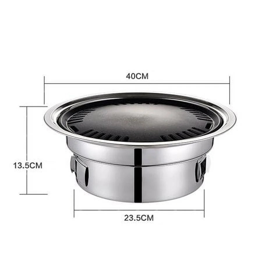Japanese Korean Stainless Hibachi  Picnic Table Grill Barbecue Stove Cooker