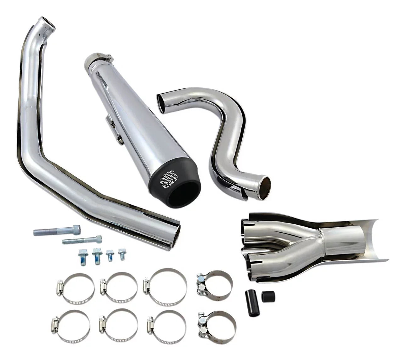 Cobra El Diablo 2-into-1 Chrome 4" Exhaust System (6485)