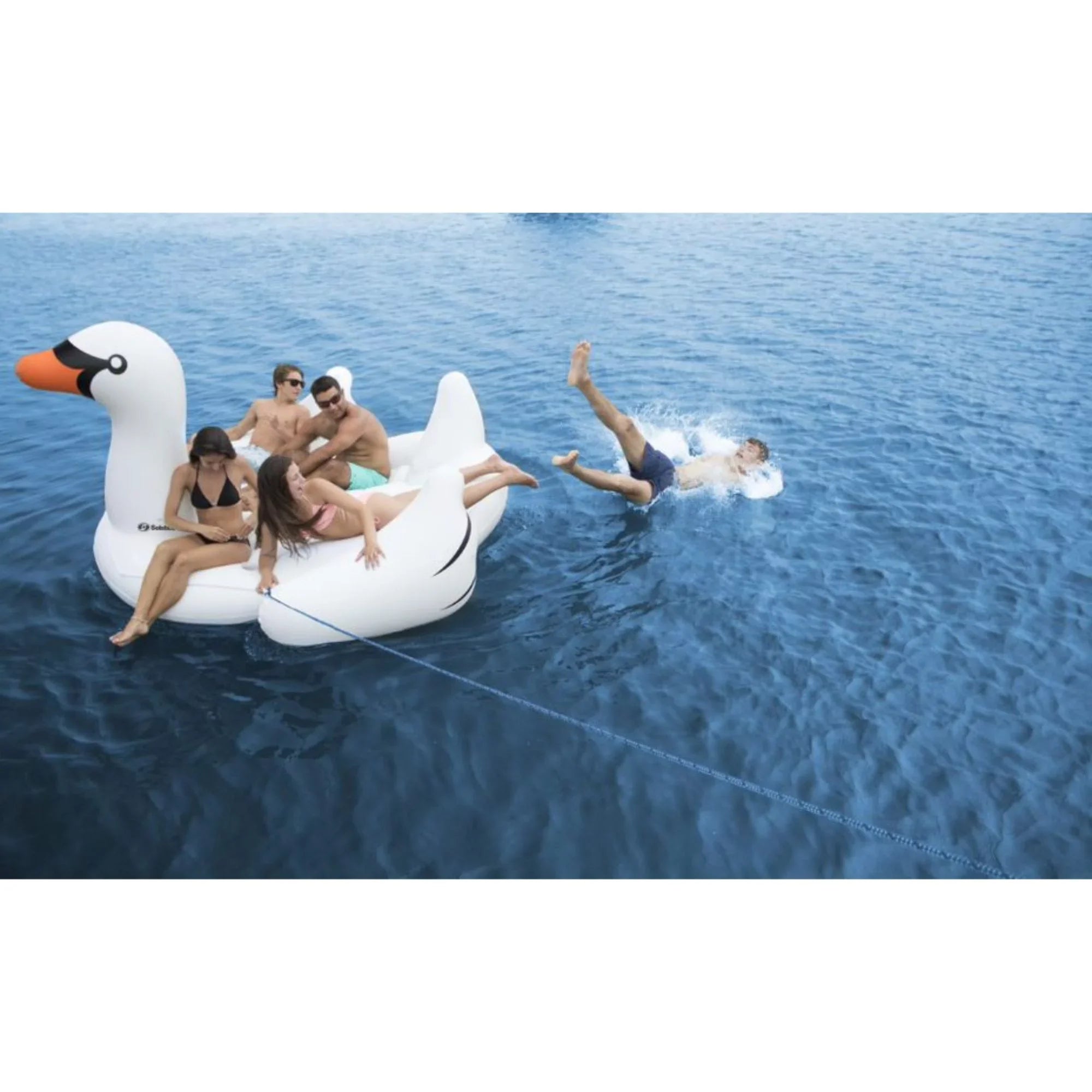 105" Inflatable Giant Swan Mega Island