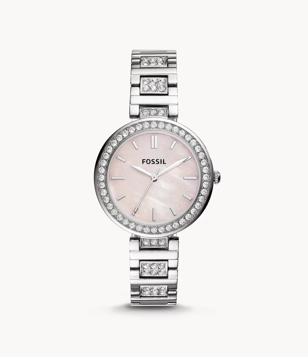 Fossil  Karli Three-Hand Stainless Steel Women's Watch