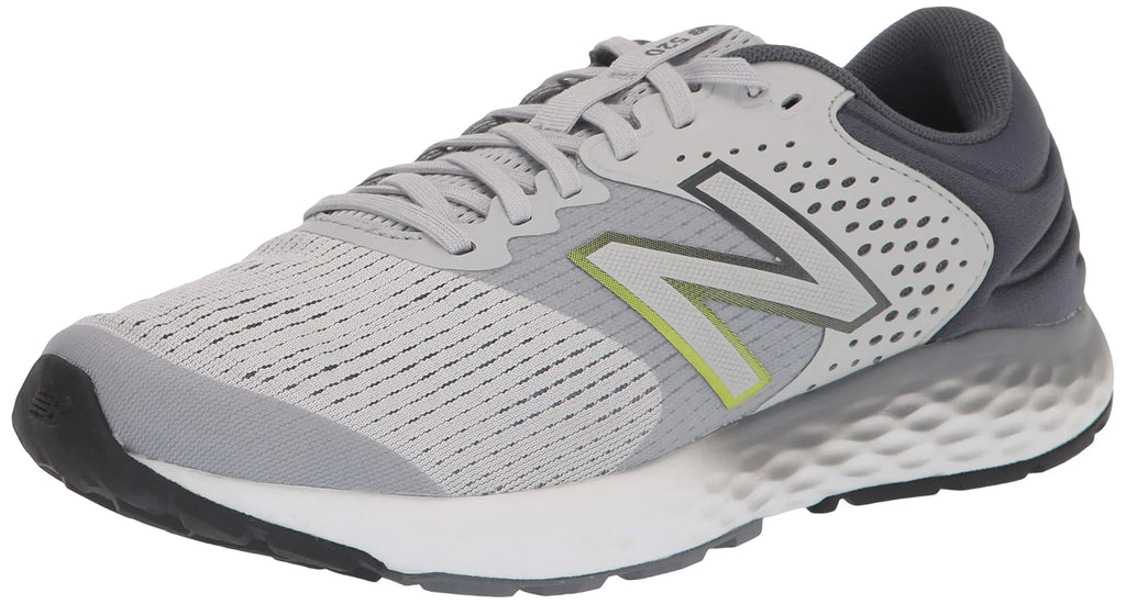 New Balance Men's 520  Running Shoe, Gray/Gray/Hilite, 12
