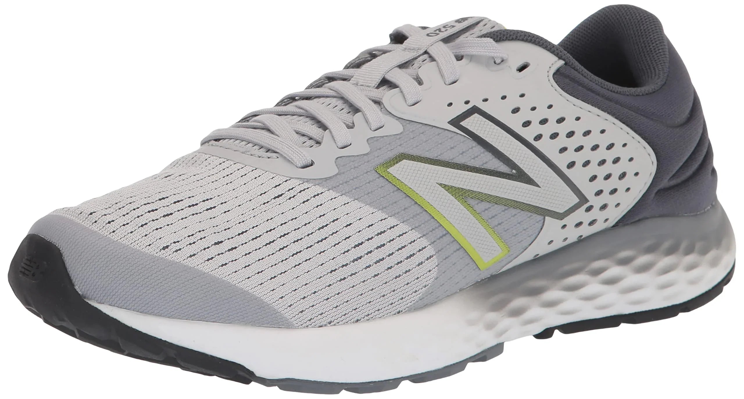 New Balance Men's 520  Running Shoe, Gray/Gray/Hilite, 12