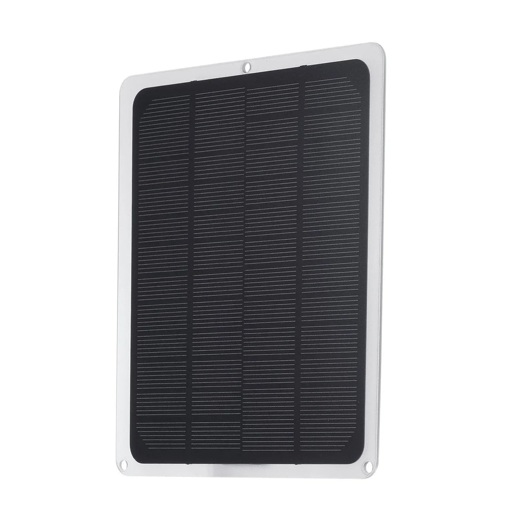 10W Solar Panel with  Port Car Chargers Charge for 12V-Battery Portable Completed Accessories for Outdoor Camping Hiking Fishing Climbing