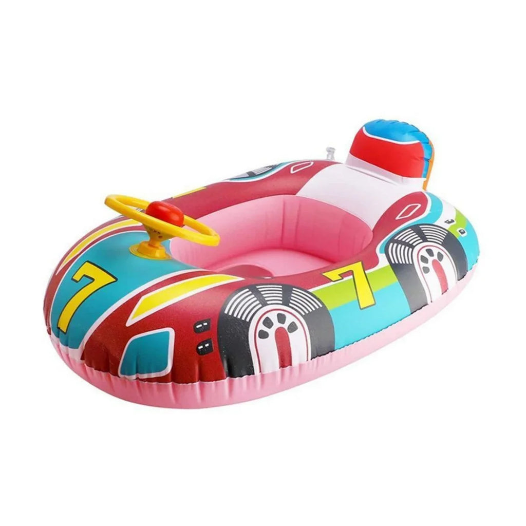 LiebeRen Baby Lnflatable Swimming Ring Kids Toddler Pool Floats Airplane Swimming Float Seat Boat with Steering
