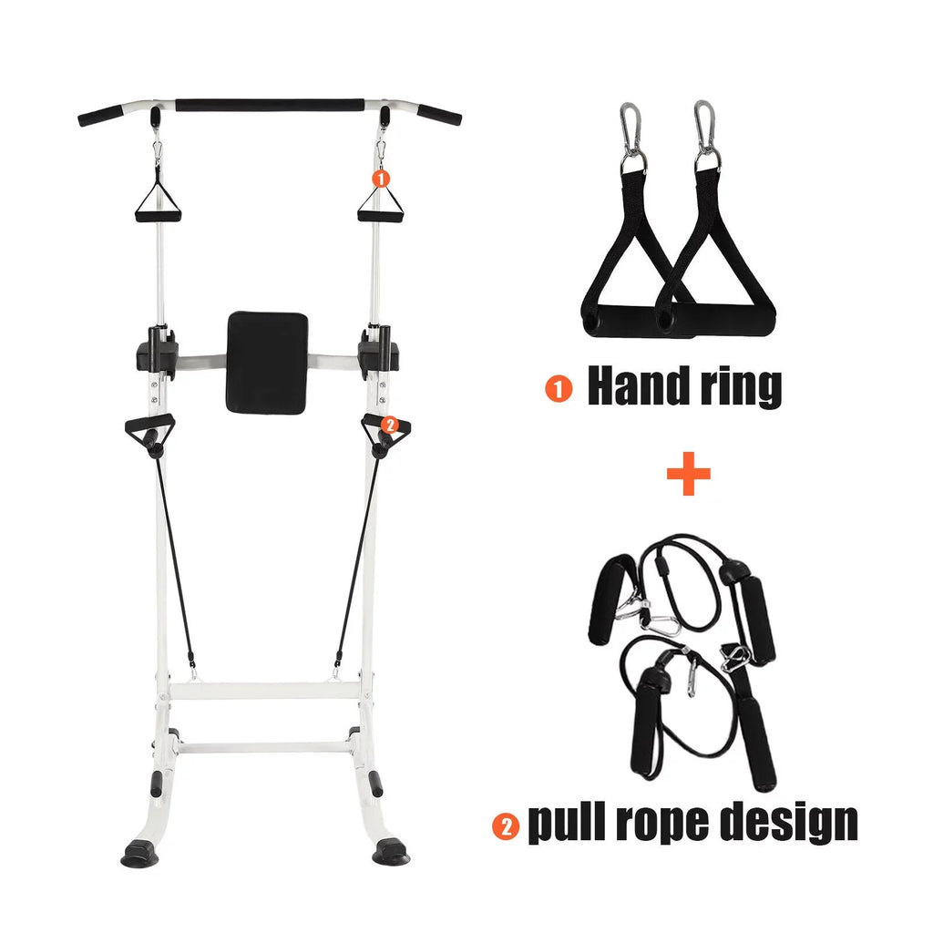 Power Tower Home Gym Power Station Sit Ups and Pull-Up Bar Height Adjustable