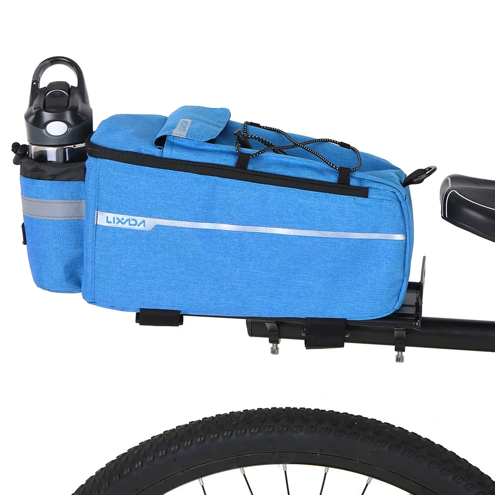 Lixada Insulated Trunk Cooler Bag,Cycling Bicycle Rear Rack Storage Luggage Bag,Reflective  Bike Pannier Bag Shoulder Bag