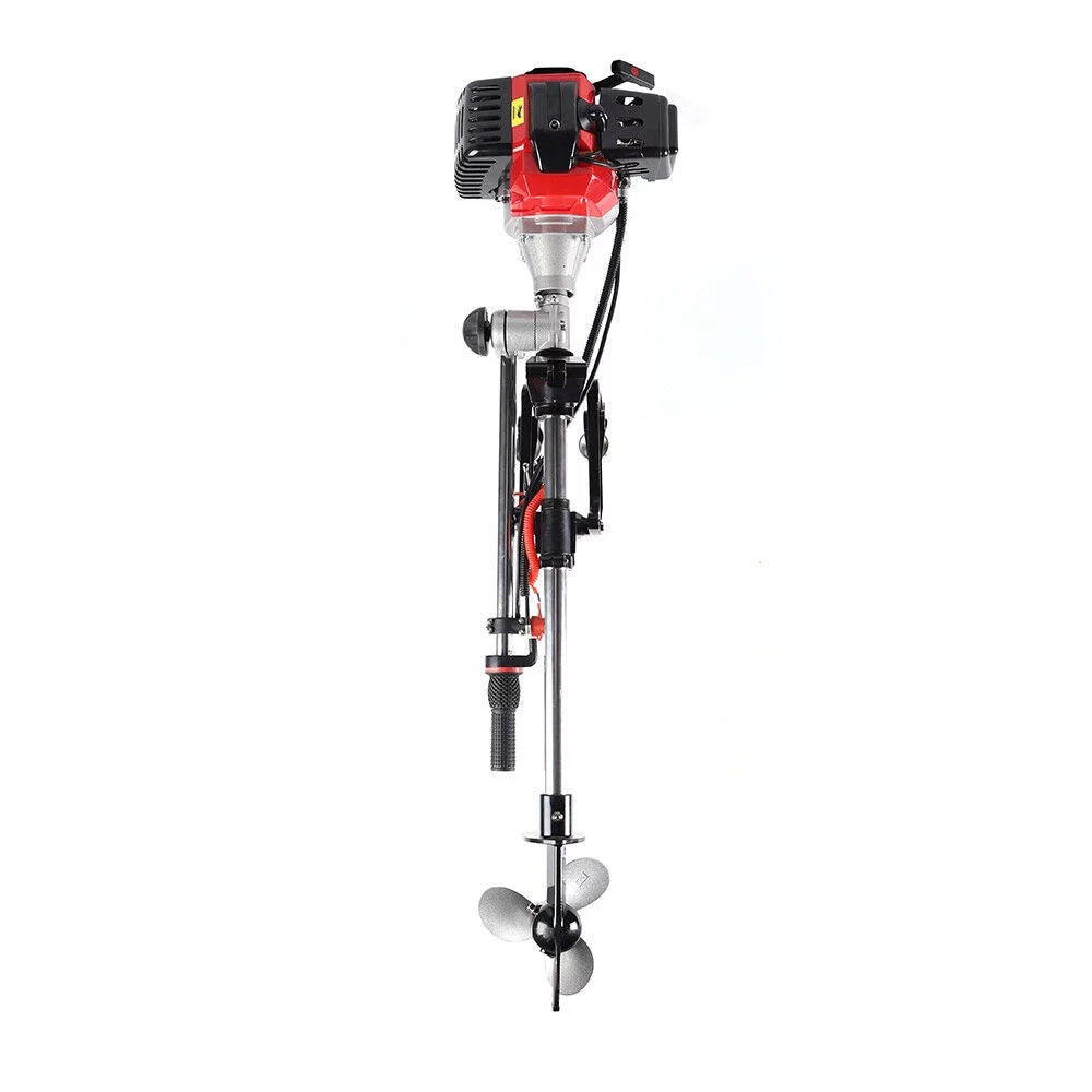 2.3HP 2Stroke Outboard Motor Kayak Boat Engine Long Shaft /Air Cooling System