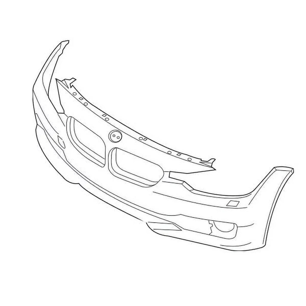 For 12-15 3-Series Front Bumper Cover Assembly w/o  Pkge  51117293014
