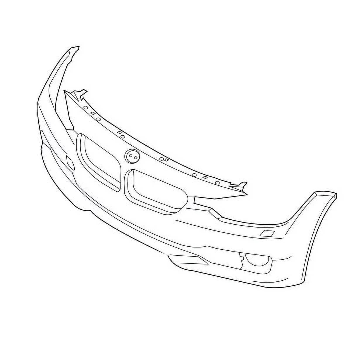 For 12-15 3-Series Front Bumper Cover Assembly w/o  Pkge  51117293014