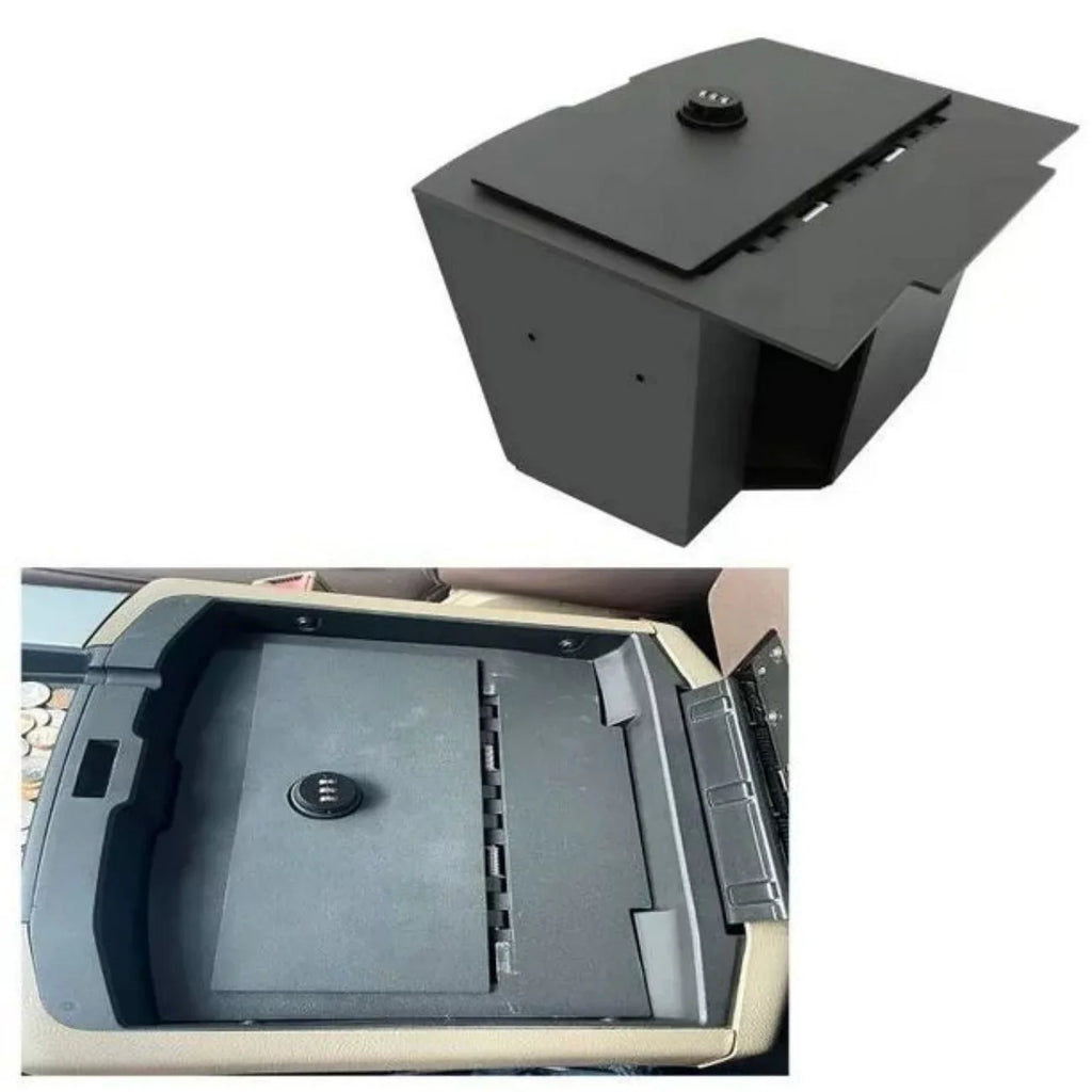 Center Console Gun Safe Storage Box Console Vault for 2009-2018 Dodge Ram 1500 2500 3500  Lock Console Safe Vault