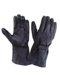 Men's Deerskin Leather Gauntlet Gloves,Black,Size - 5XL