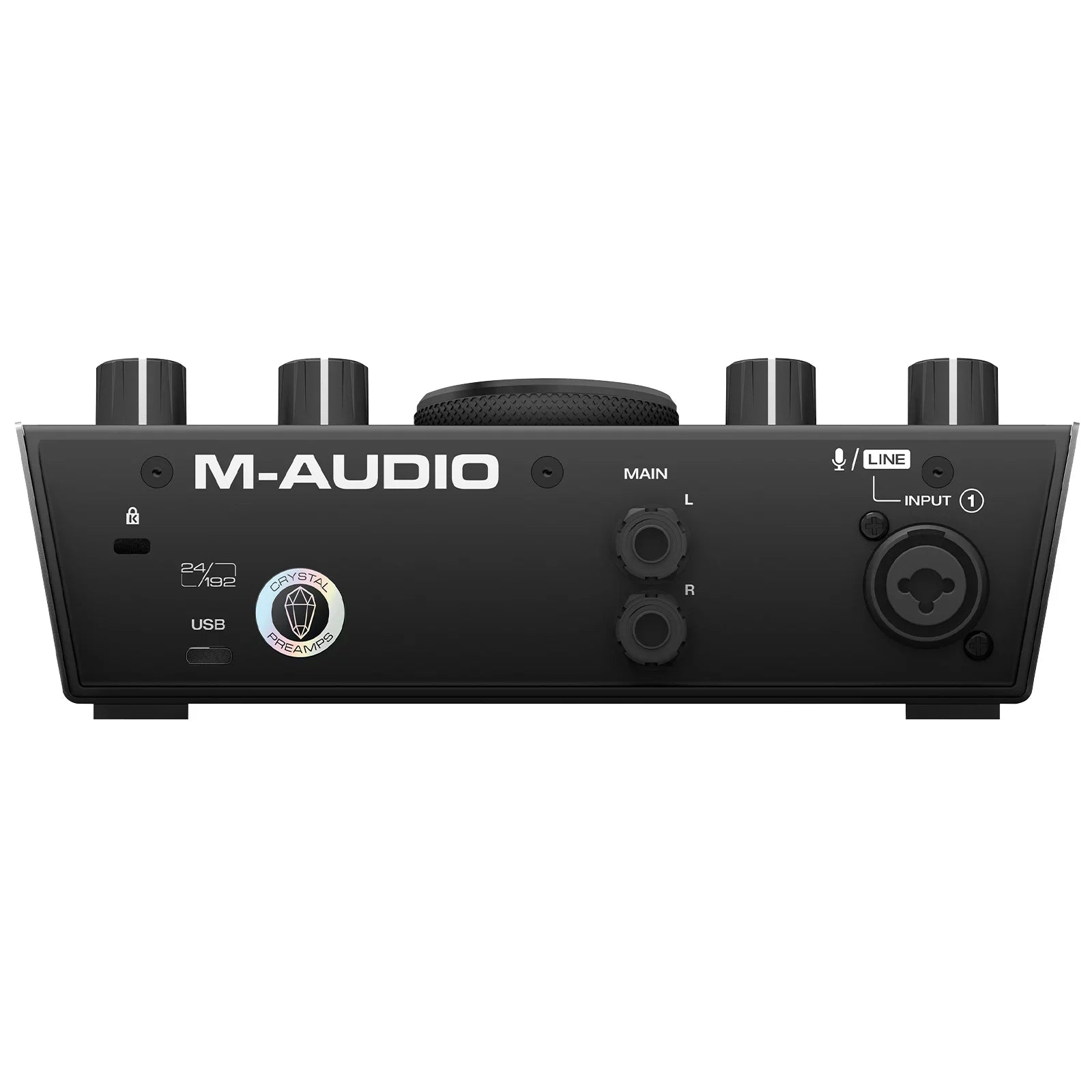 '-Audio  192 | 4 2-In/2-Out 24/192  Audio Interface with Microphone & Numark Headphones Package