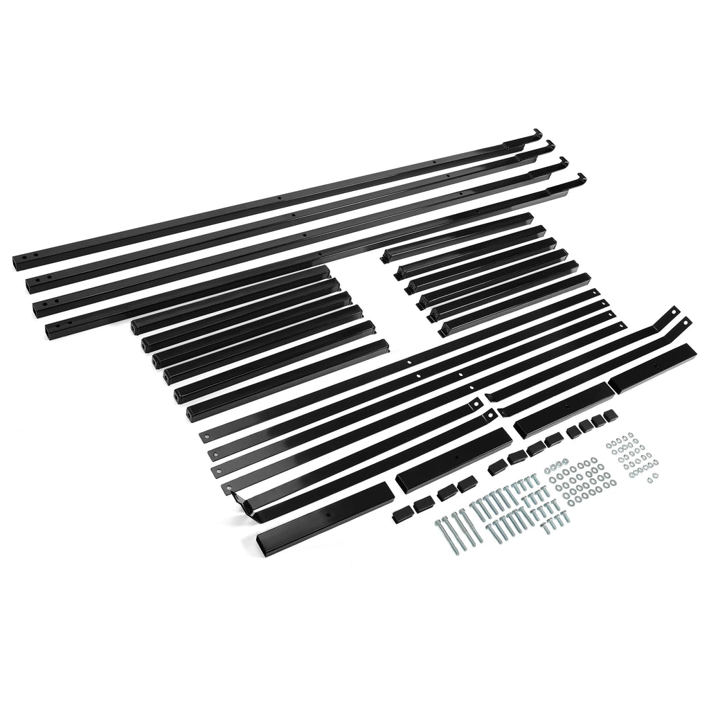 Cargo Shipping Container Shelving Brackets Black Powder Coated Steel Shelf Brackets for Heavy Duty Trailer Containers