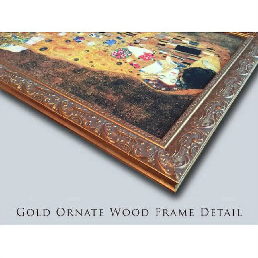 Alfred de Bréanski 18x13 Gold Ornate Wood Frame and Double Matted Museum Art Print Titled - The Evening Glow, Vale of Eagle, Loch Lomond