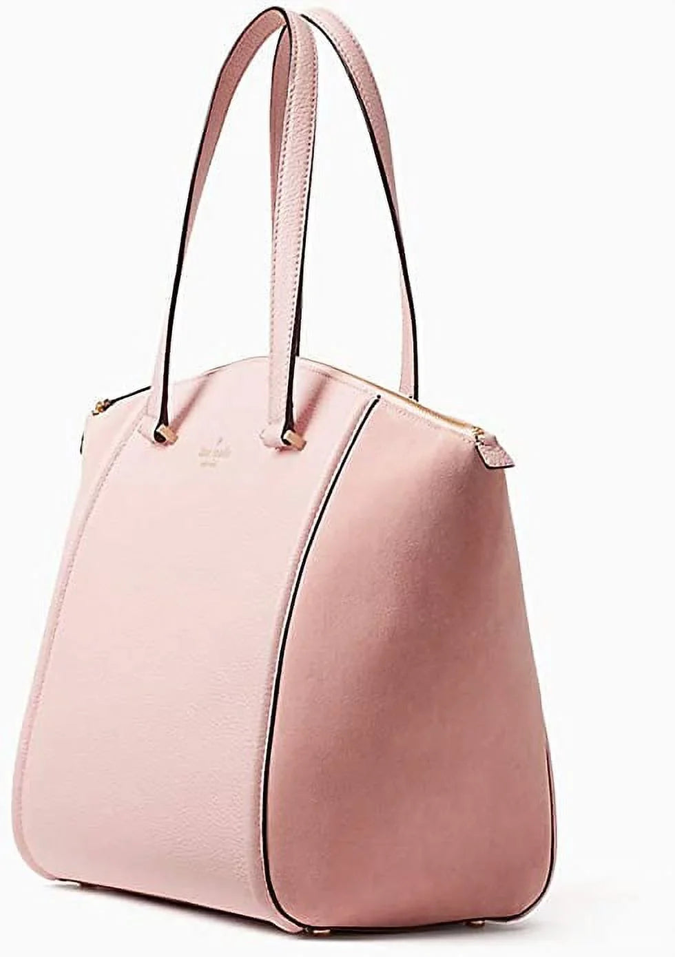 Kate Spade Lewis Drive Alanie Rose Jade Pink Leather & Suede Shoulder Bag