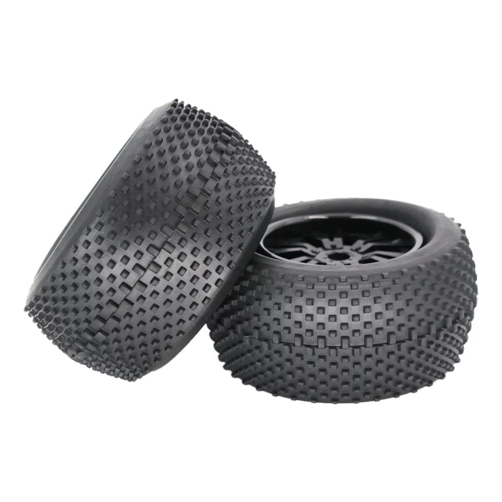 ZiSUGP 2pcs 140mm Truck Wheel Rim and Tire For 1/8 Traxxas    Crawler Car Car Tracks for Men Electric