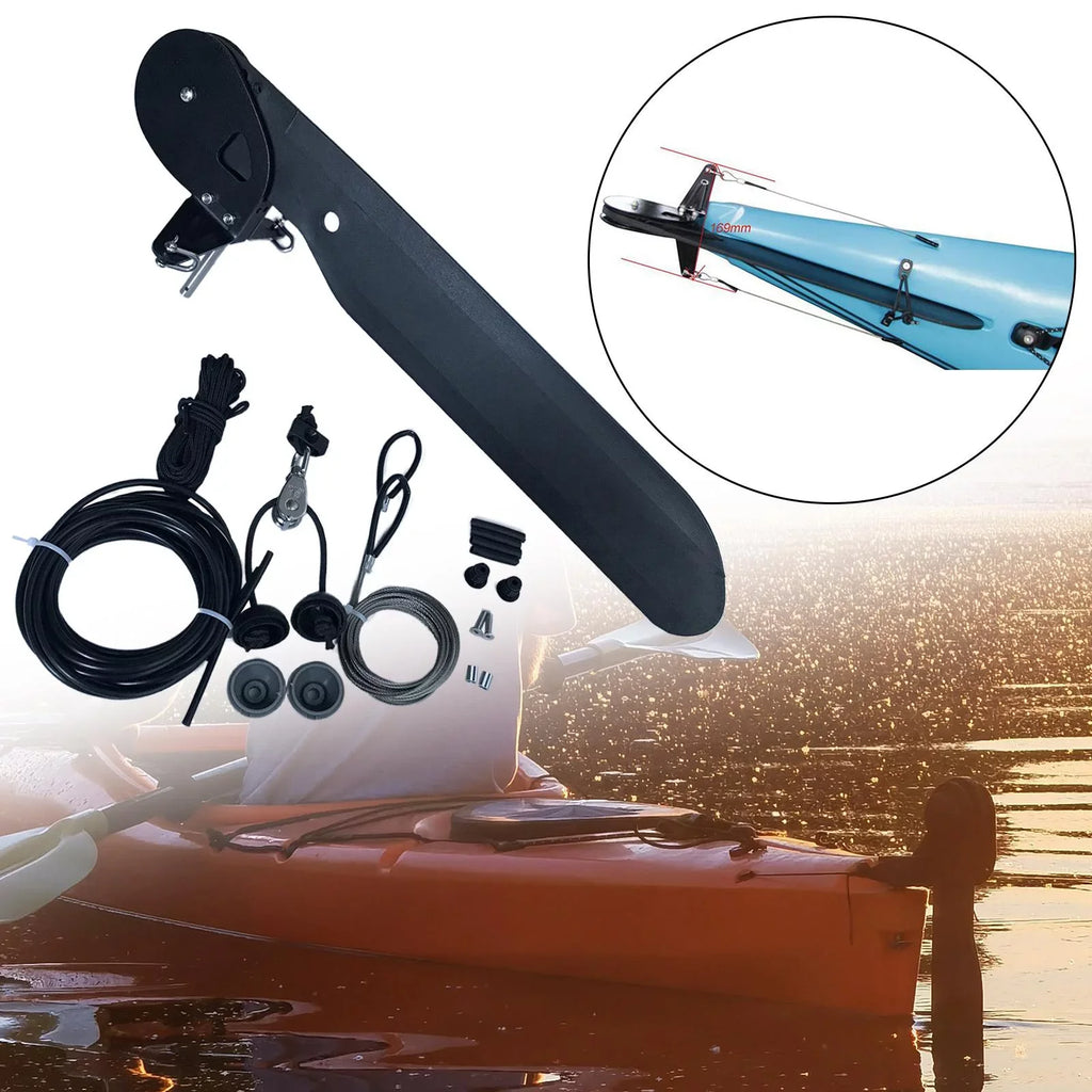 Kayak Boat Rudder Direction Control Steering System for Canoe Fishing