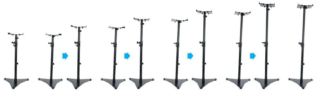 Rockville  Pair Studio Monitor Bookshelf Speaker Stands w/Adjustable Height