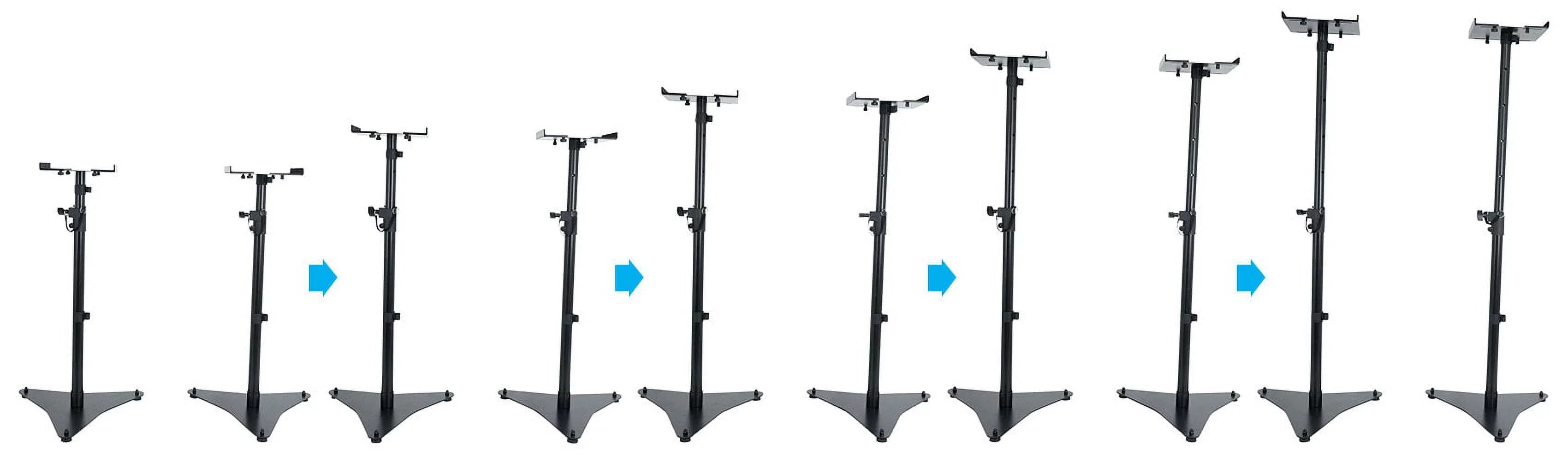 Rockville  Pair Studio Monitor Bookshelf Speaker Stands w/Adjustable Height