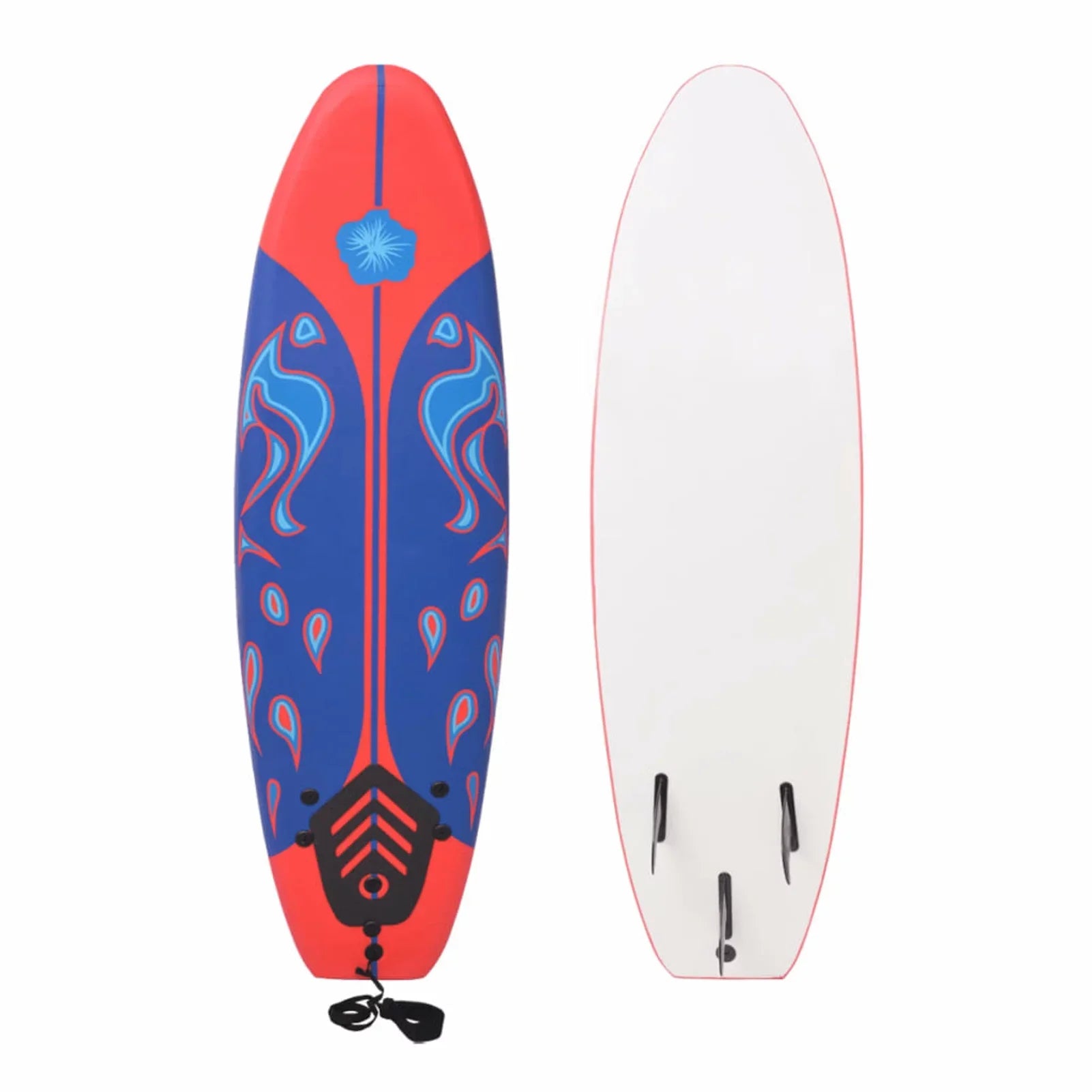 Walmeck Surfboard Blue and Red 66.9"