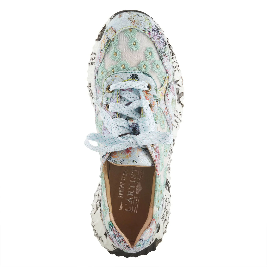 Spring Step 'Artiste Women's Daisymae Fashion Sneaker Beige Multi  42 /  10.5-11