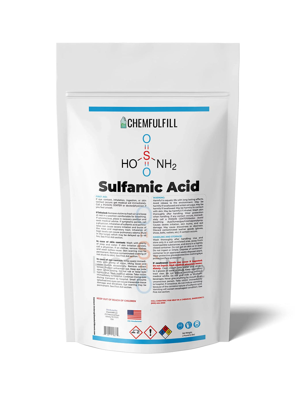 Chemfulfill Sulfamic Acid � Descaling, Cleaning, Polishing (5 Pounds (5 lbs))