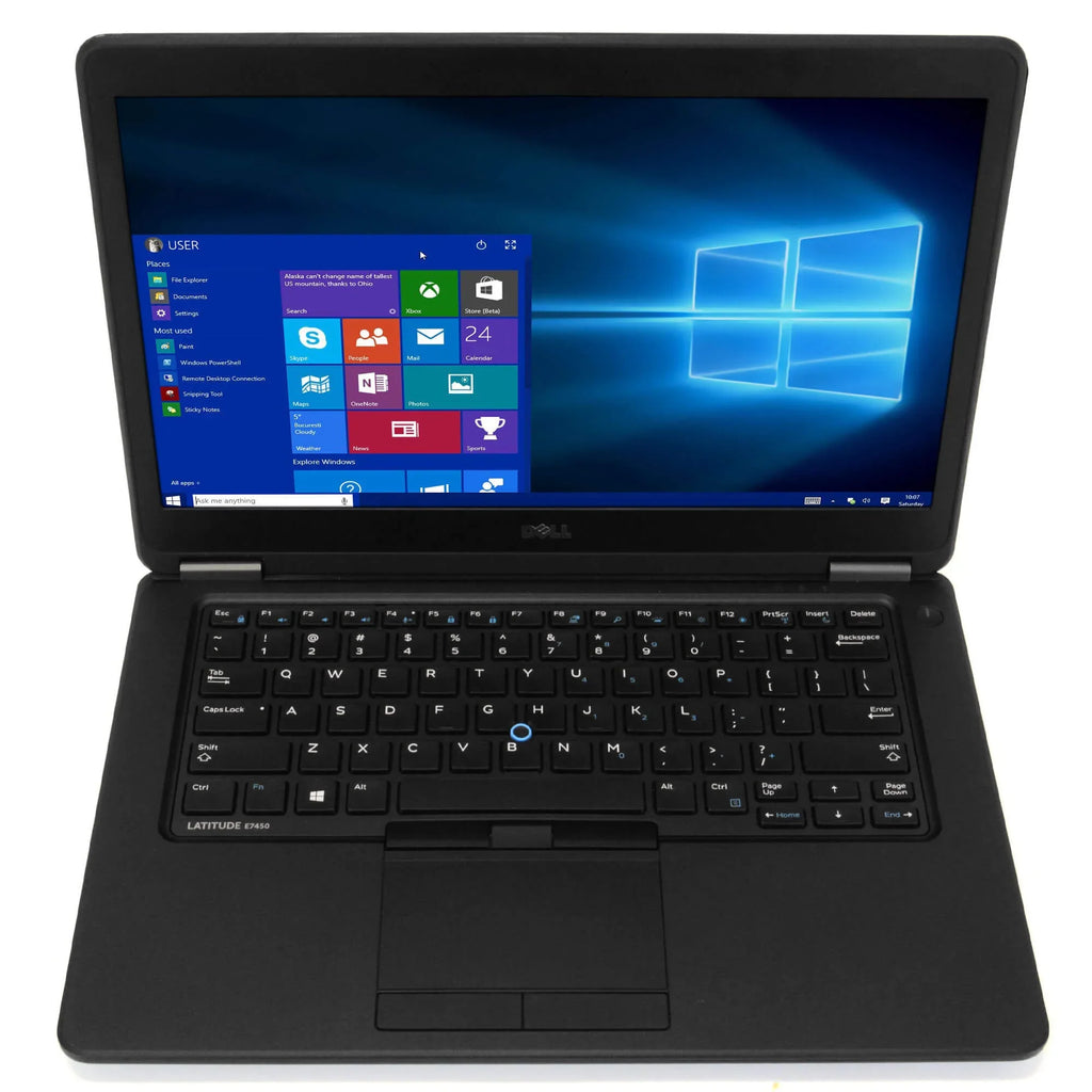 "Dell Latitude  Laptop Computer, 2.90 GHz Intel i5 Dual Core Gen 5, 8GB  , 240GB Solid State Drive ()  Hard Drive, Windows 10 Professional 64Bit, 14"" Screen Used"