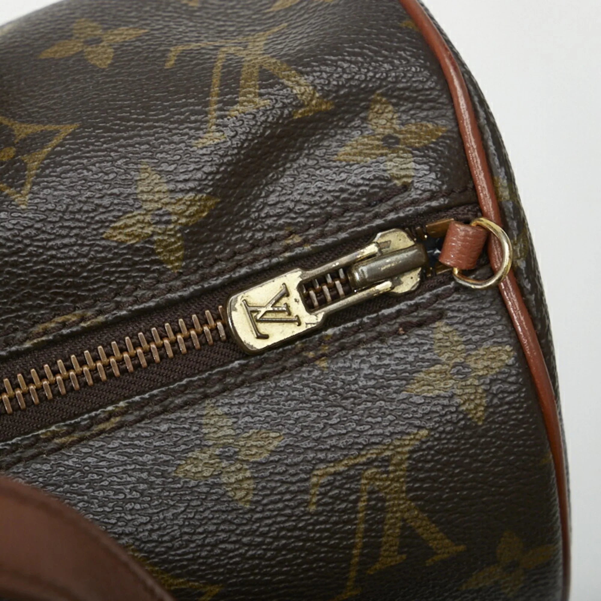 Pre-Owned Louis Vuitton Monogram Papillon 30 (Old) Handbag  Brown  Leather Ladies   (Good)