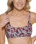 Tommy Hilfiger   Printed Ruffle Bikini Swim Top,  2X-Large