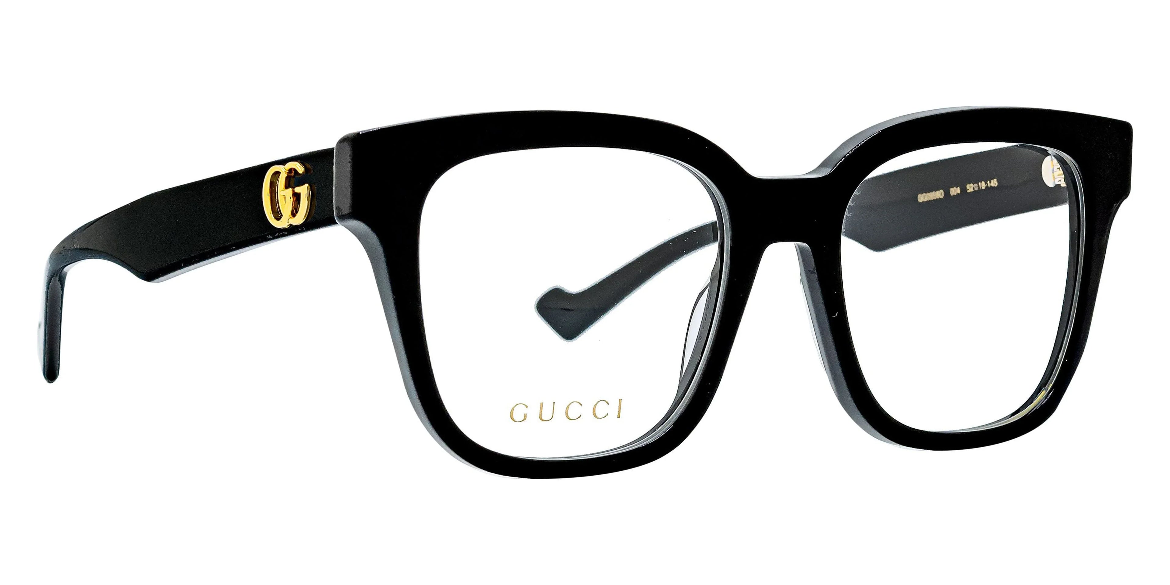 Gucci Women Gg0958O Black-Black-Transparent Clear Optical