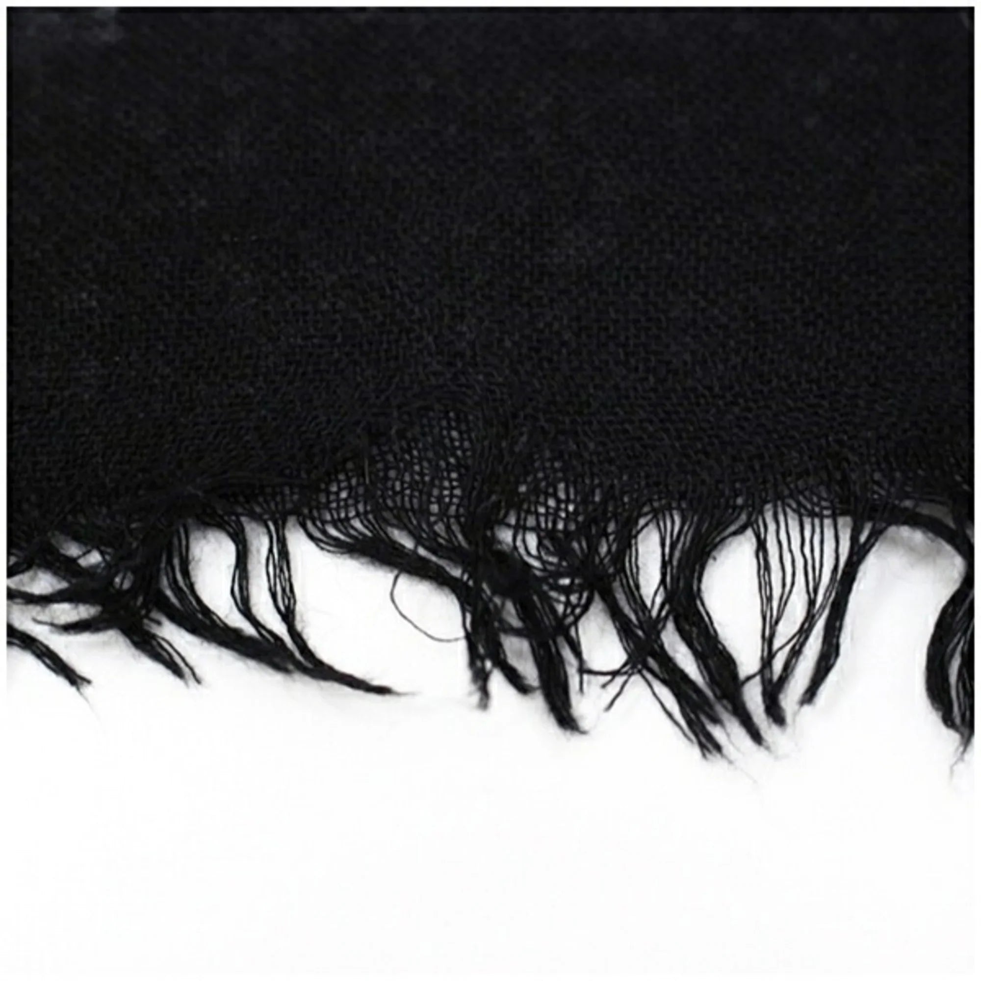 Pre-Owned Louis Vuitton Shawl Large Cashmere x Silk Black 401910 Women's (Good)
