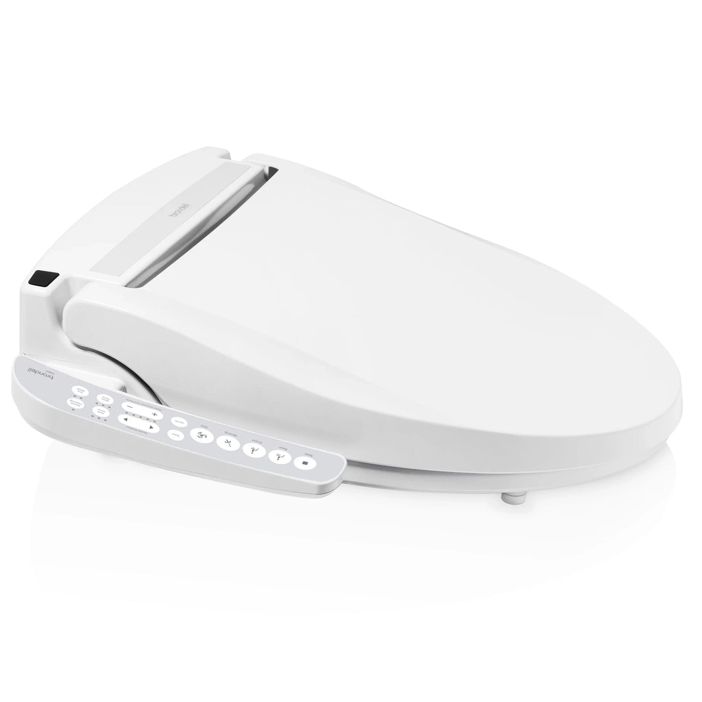 Brondell Swash Select  Sidearm Bidet Seat with Warm Air Dryer and Deodorizer, Round White