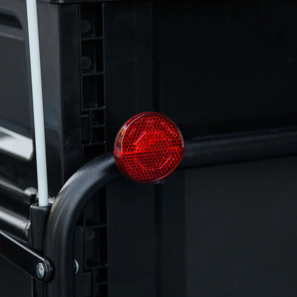 Aosom Bike Trailer Wagon with Removable Storage Box, Galvanized Bottom