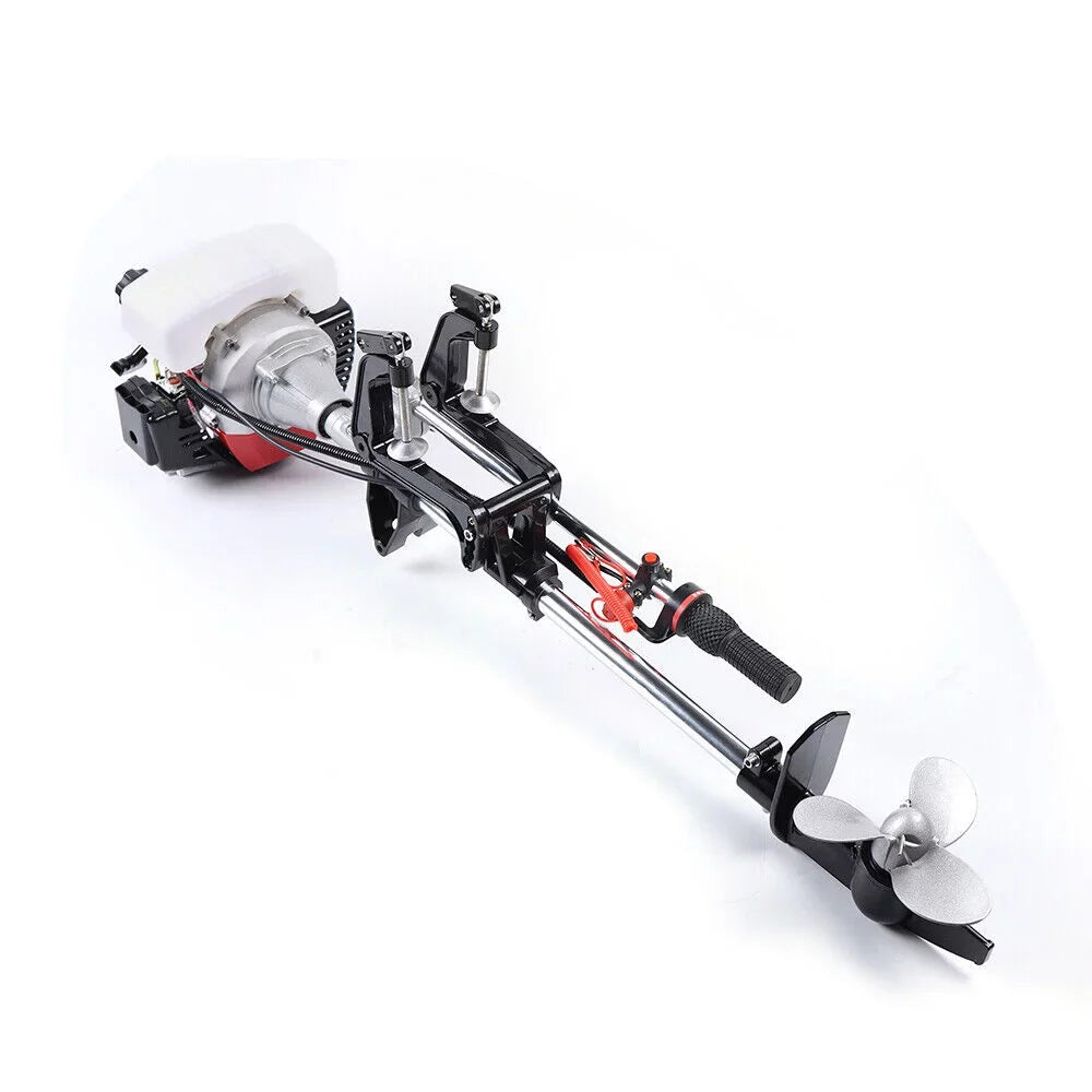 2.3HP 2Stroke Outboard Motor Kayak Boat Engine Long Shaft /Air Cooling System