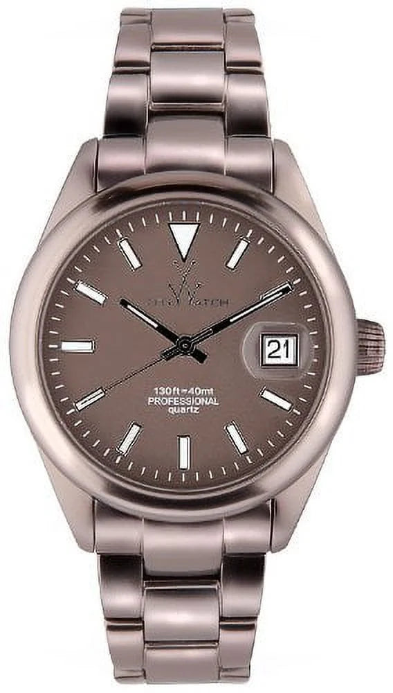 ToyWatch  Ladies "Metallic Stones" Pewter Color Aluminum Watch