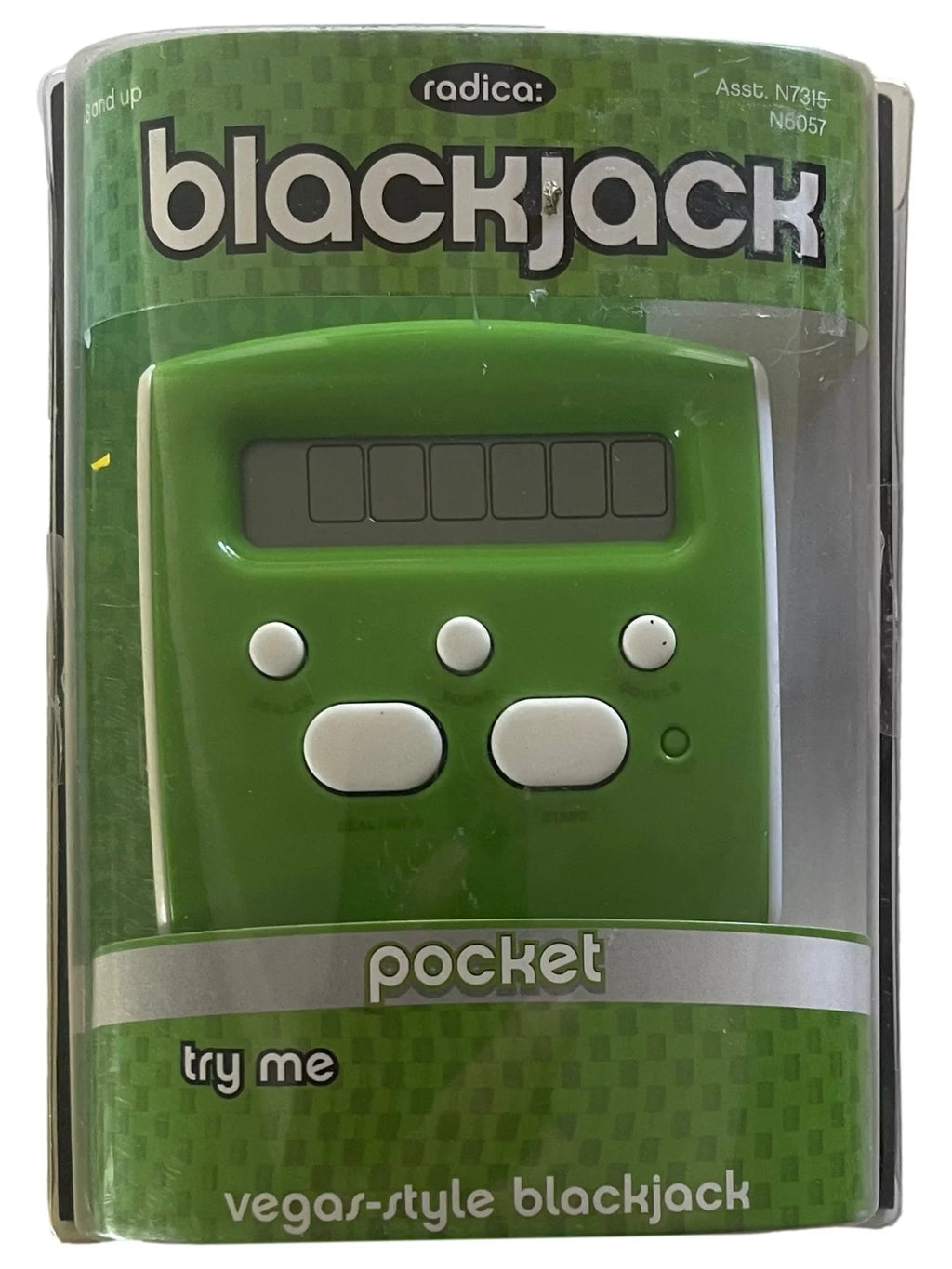 Radica Pocket Sized Electronic Blackjack Game Handheld Black Jack
