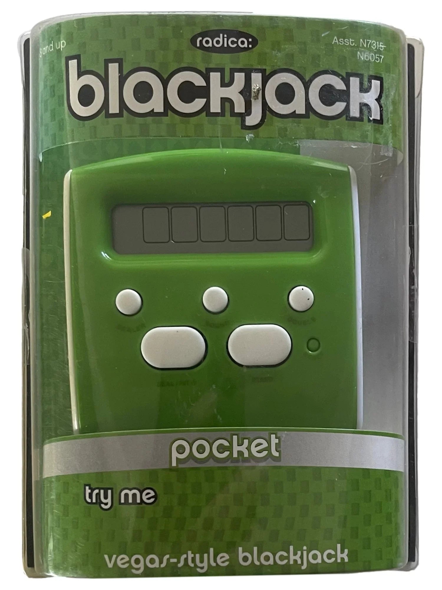 Radica Pocket Sized Electronic Blackjack Game Handheld Black Jack