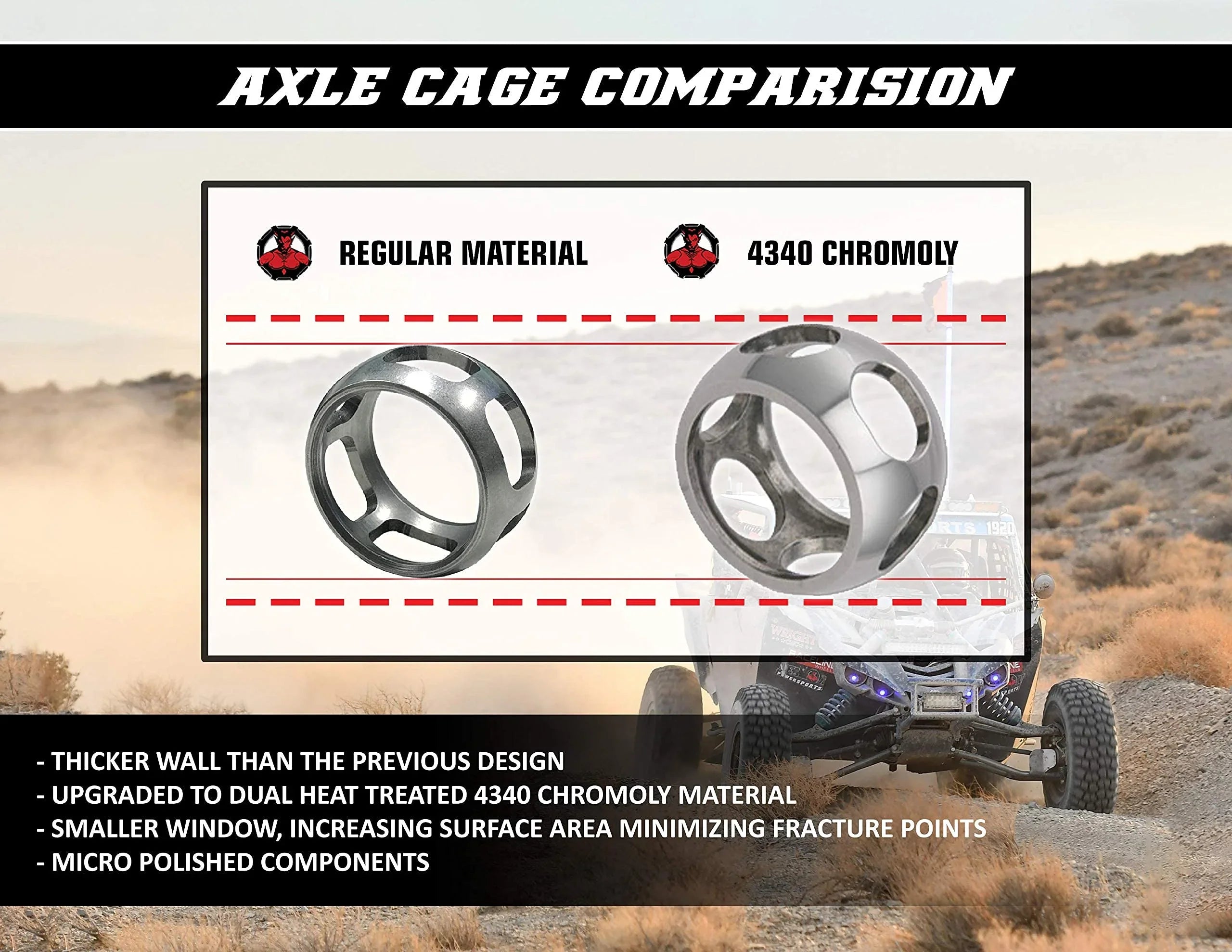 Demon Powersports Rear Left Heavy Duty Lift Kit Axle (2013-21) Can Am Outlander/Renegade, Unique Boot On Terrain for Heat Reduction, Larger Angles for 6”   Lift Kit (Gen2) / 6”  Lift Kit