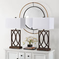 Safavieh Jago 29.5 in.  Interlocking Arcs Table Lamp, Set of 2