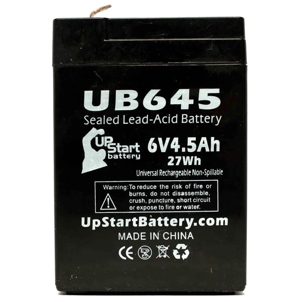 5x Pack - Compatible Tripp Lite  850 Battery - Replacement  Universal Sealed Lead Acid Battery (6V, 4.5Ah, 4500mAh,  Terminal, , ) - Includes 10  to  Terminal Adapters