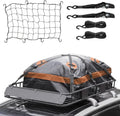Eyoloty 54" x 34" Heavy Duty Roof Rack, Rooftop Cargo Carrier Basket with Waterproof Bag, Tie Down Strap, Net, Rack Extension and Car Top Luggage Holder for , 150lb Capacity, Steel Construction