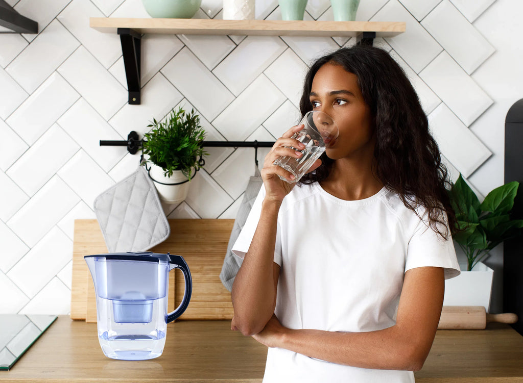 Alkaline Water Pitcher - 3.8L Pure Healthy Water Ionizer -  Free & Anti-Bacterial Filter - Healthy, Clean & Toxin-Free Water In Minutes - Boost Your Energy Levels & Immune System
