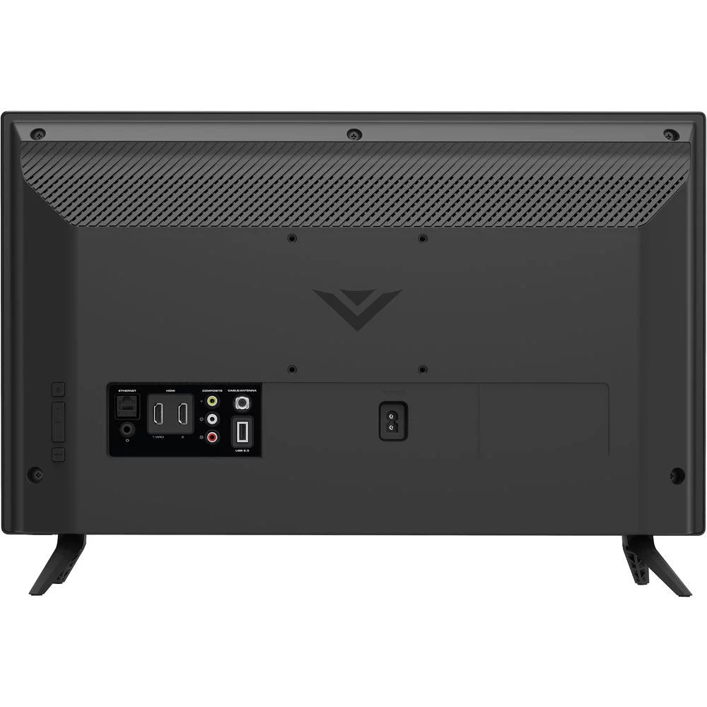 Vizio D24f- -Series 24 inch Class Smart  2019 Bundle with Deco Gear Pack Of 2 6FT Universal 4K  2.0 Cable and 6-Outlet Surge Adapter with Night Light