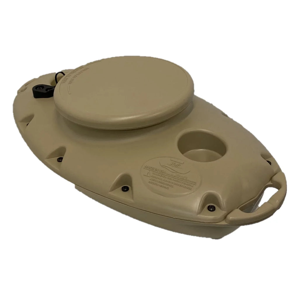 CreekKooler Pup 15 Quart Floating Beverage Water Portable Cooler, Tan