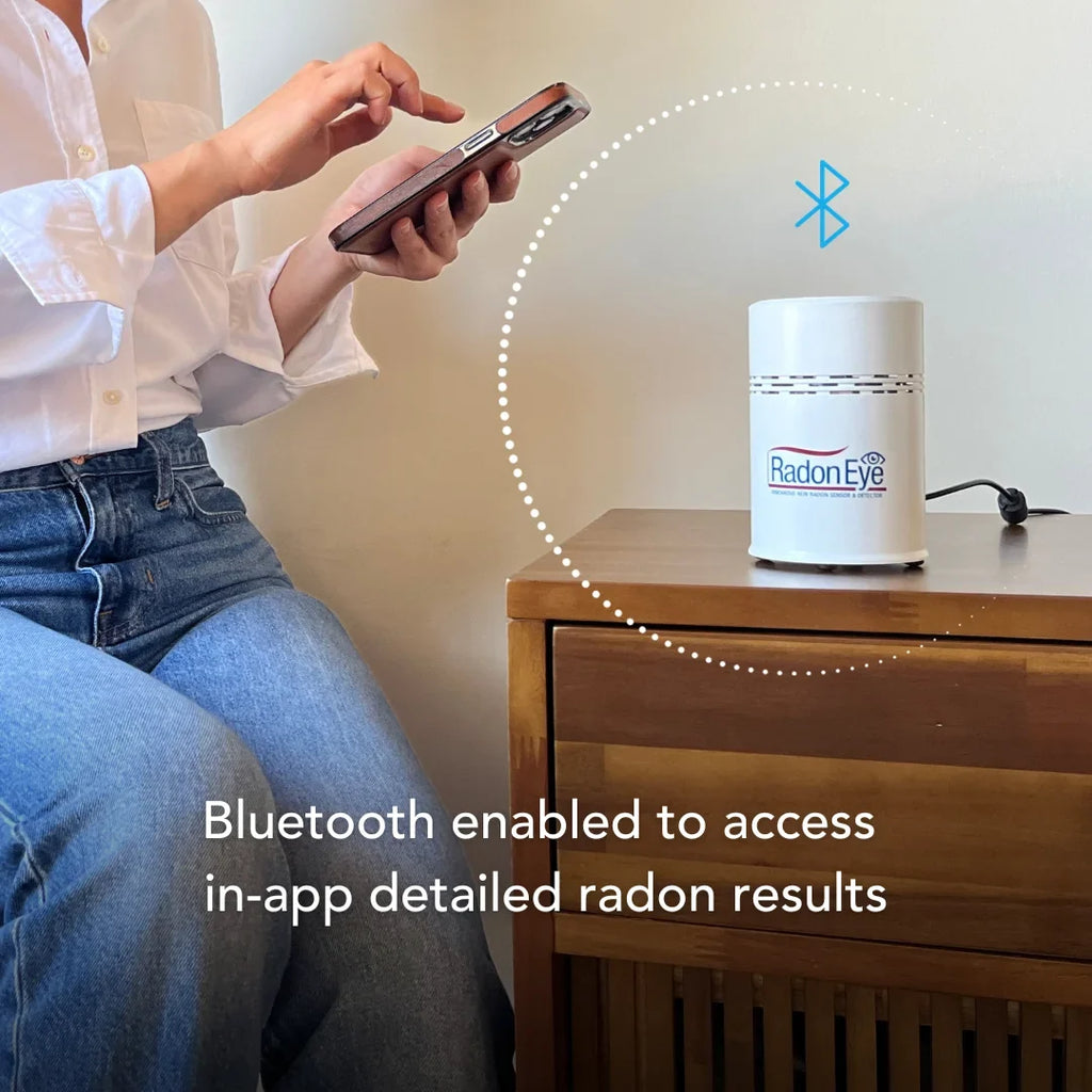 Ecosense  RadonEye, Home Radon Detector, Fast & Reliable Real-Time Radon Monitor ,  Display, Easy Setup with App, Bluetooth,