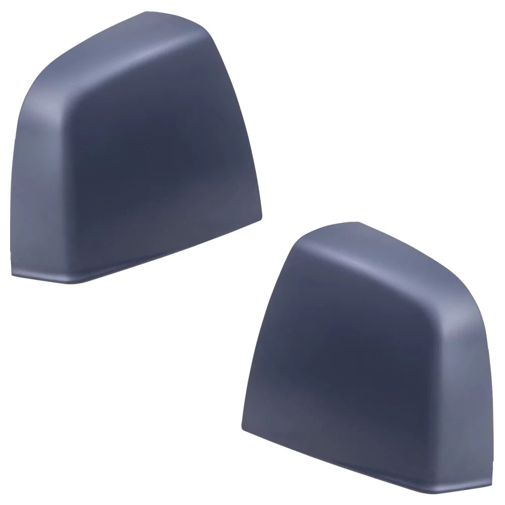Brock Aftermarket Replacement Driver Left Passenger Right Door Mirror Cover Paint To Match Gray Set Compatible With 2015-2021  Promaster City /Tradesman
