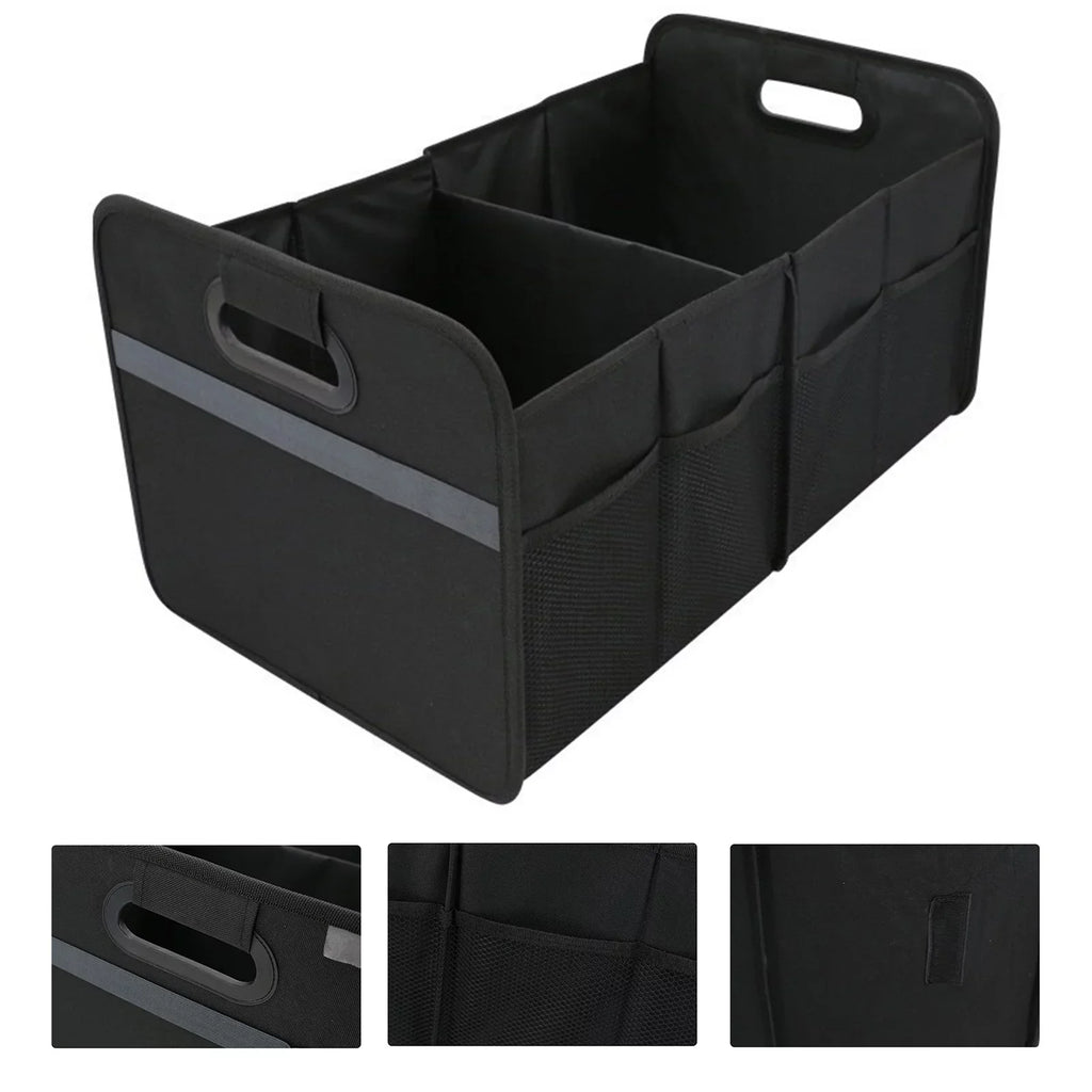 moobody Car Trunk Organizer Car Trunk Storage Box Automotive Cargo Organizer Oxford Cloth Folding Car Storage Box 55L