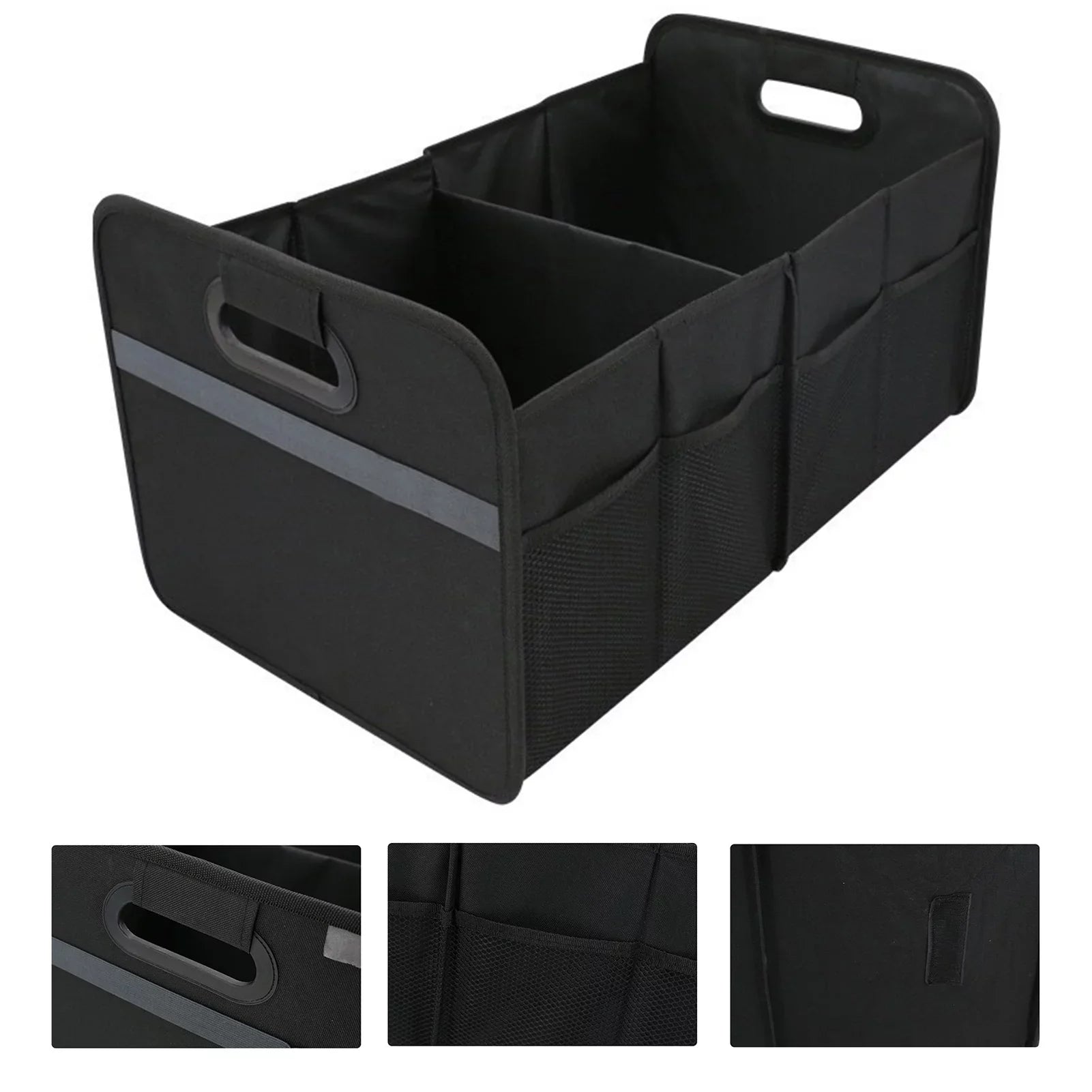 moobody Car Trunk Organizer Car Trunk Storage Box Automotive Cargo Organizer Oxford Cloth Folding Car Storage Box 55L